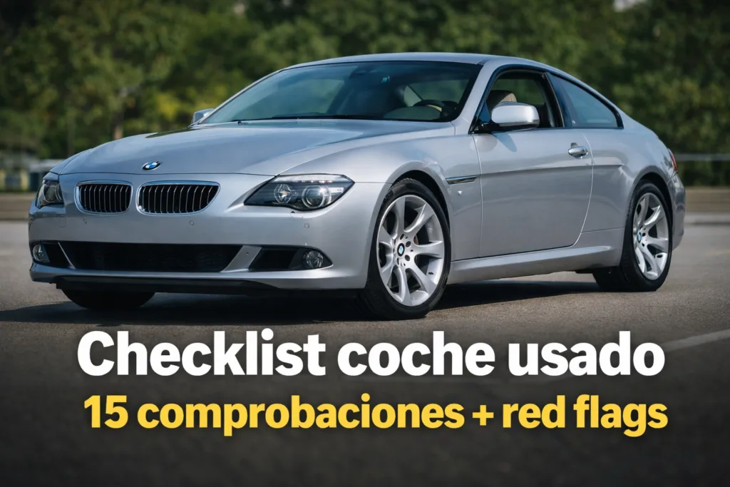 Cómo saber si un coche usado está bien (15 comprobaciones + red flags)