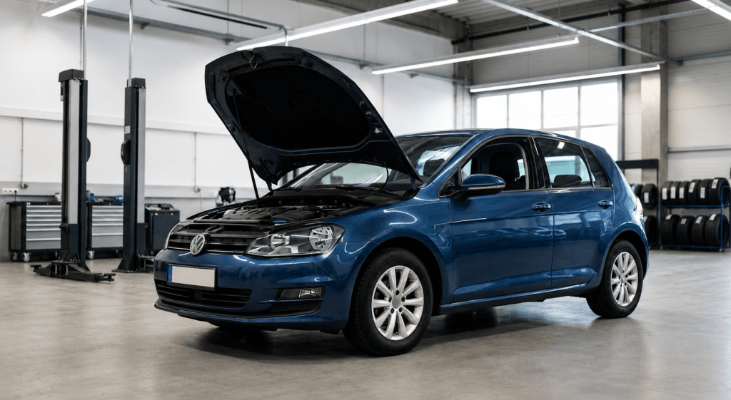 mantenimiento Volkswagen Golf por kilometraje en taller