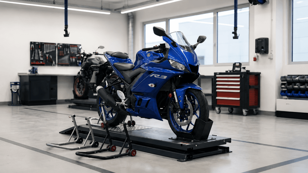 mantenimiento Yamaha R3 por kilometraje en taller