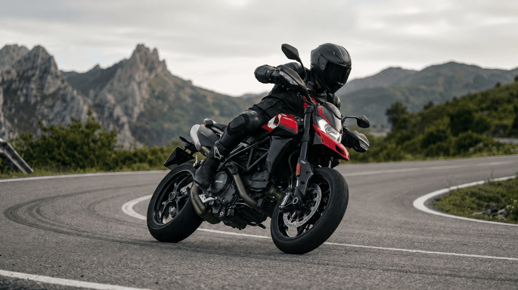 Ducati Hypermotard 698 Mono Nera 2026 en carretera