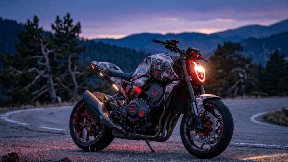 Honda V3R 900 E-Compressor deportiva conceptual con motor V3 y diseño agresivo