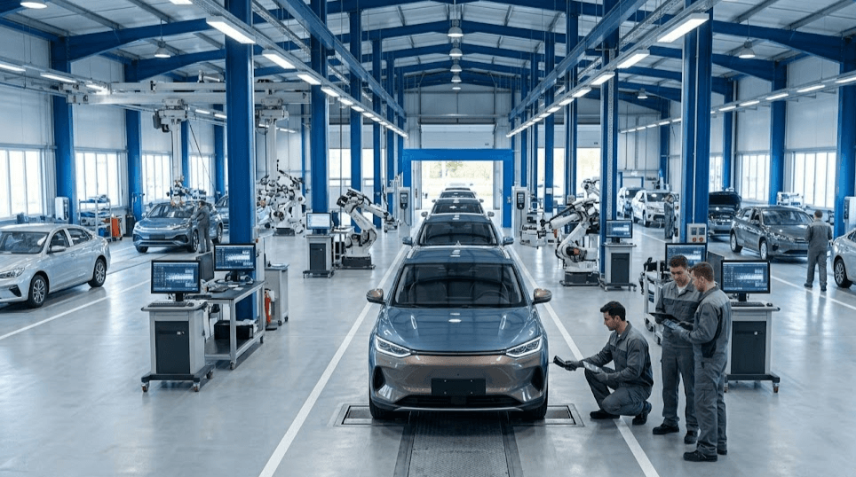 BYD fábrica España con coches eléctricos chinos en una planta europea de montaje