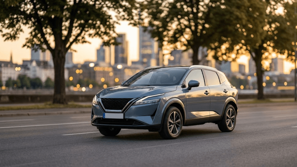 Nissan Qashqai como SUV híbrido moderno y cómodo para uso familiar diario