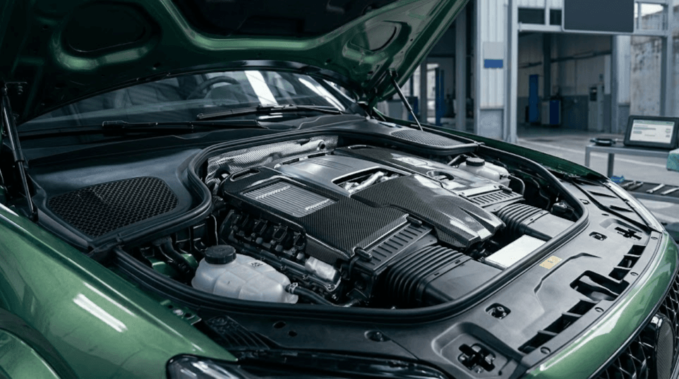Mercedes-AMG V8 nuevo motor biturbo con cigüeñal plano en 2026