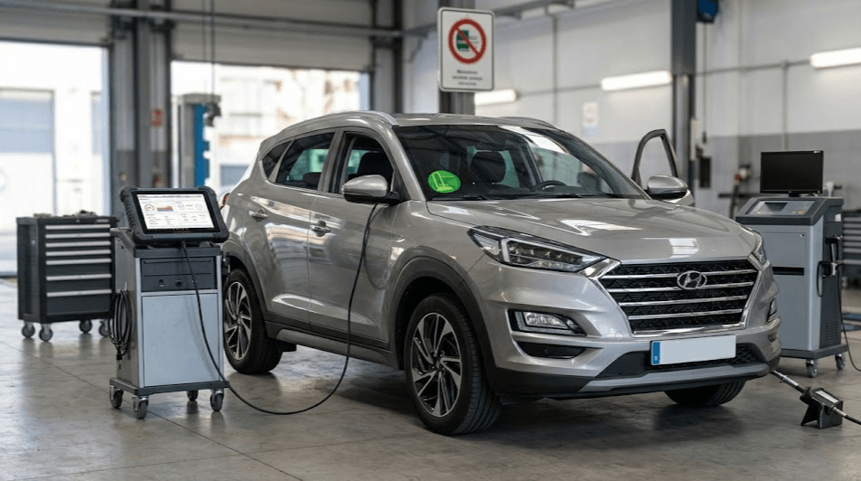 ITV 2026 software motor con diagnosis OBD en coche reprogramado