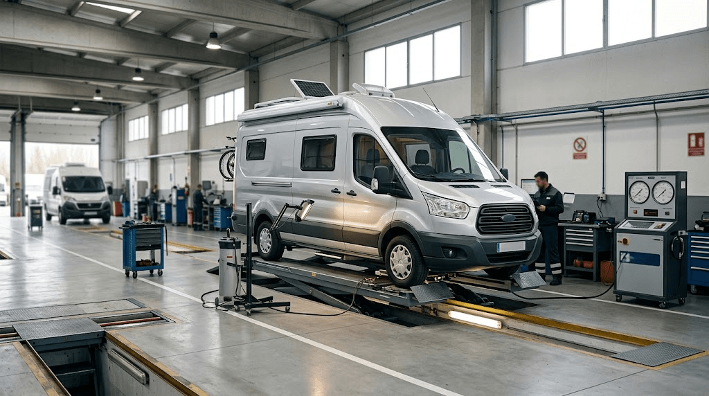 Camper ITV cada 6 meses con furgoneta camperizada revisada en inspección