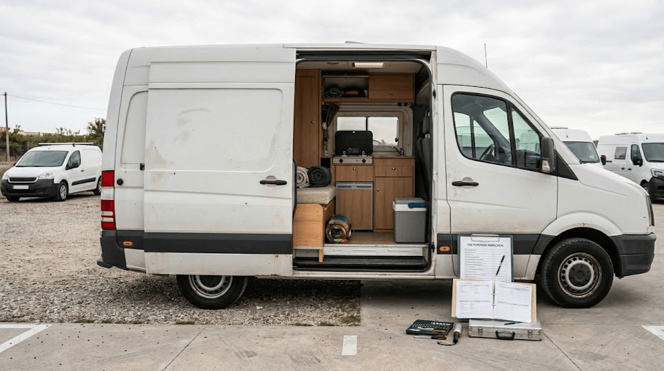 Camper de segunda mano revisada antes de comprar
