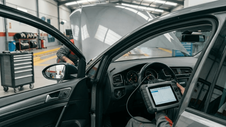 Coche da tirones al acelerar revisado con diagnosis en taller