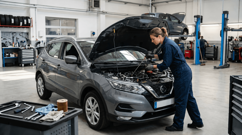 Nissan Qashqai pierde potencia revisado con diagnosis en taller
