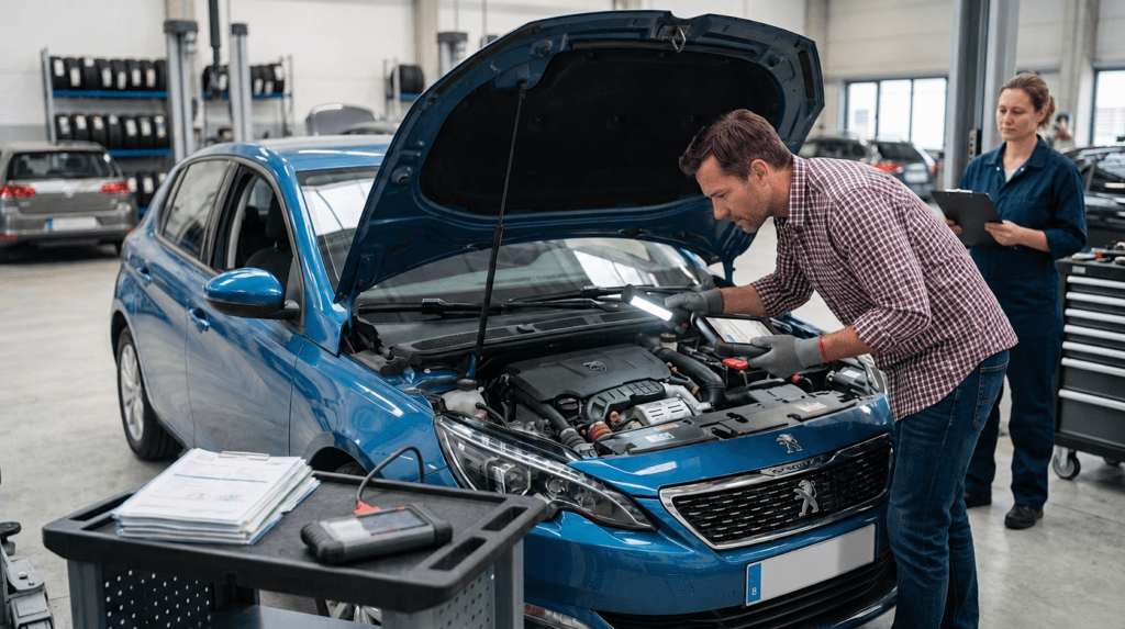 Peugeot 308 PureTech con revisión de correa bañada en aceite