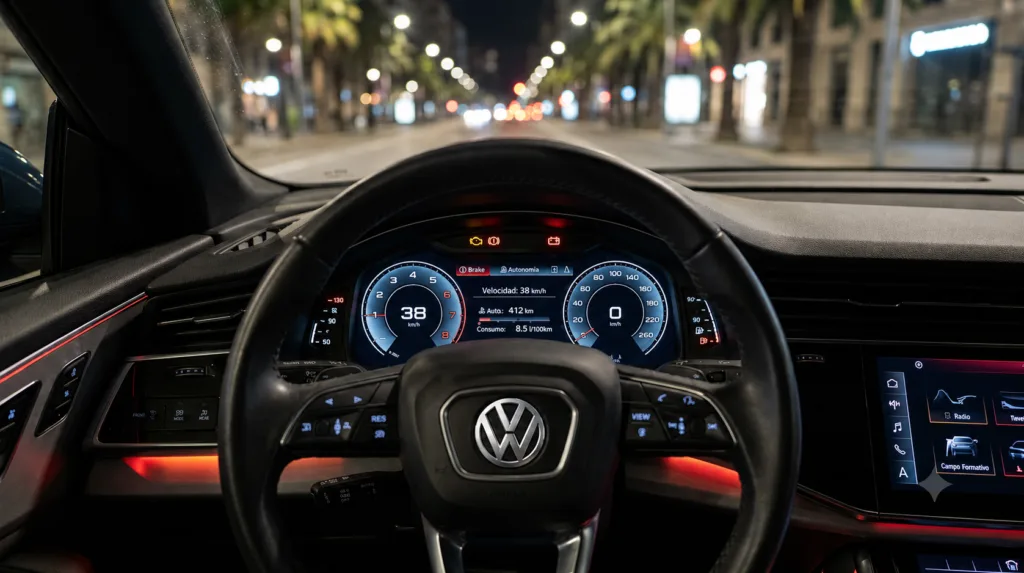 Testigos Volkswagen Golf encendidos en el cuadro de instrumentos
