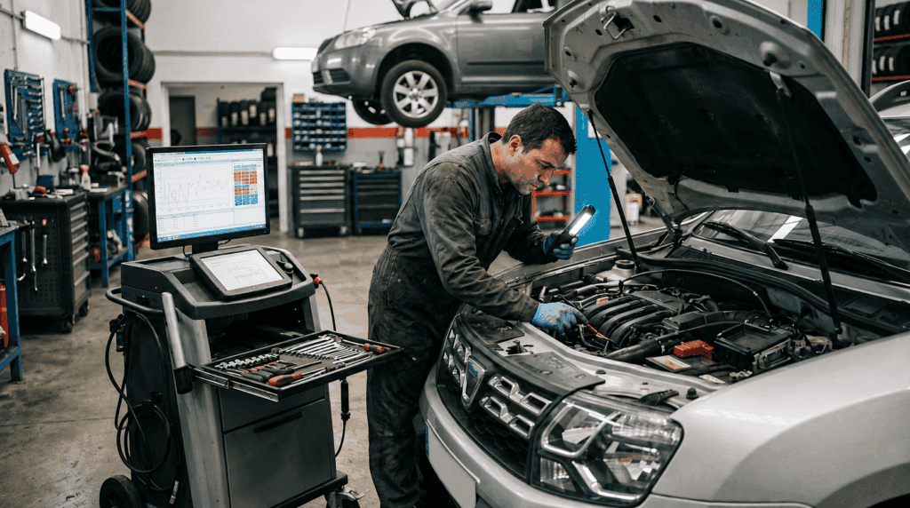 problemas caja automática Dacia Duster transmisión en taller