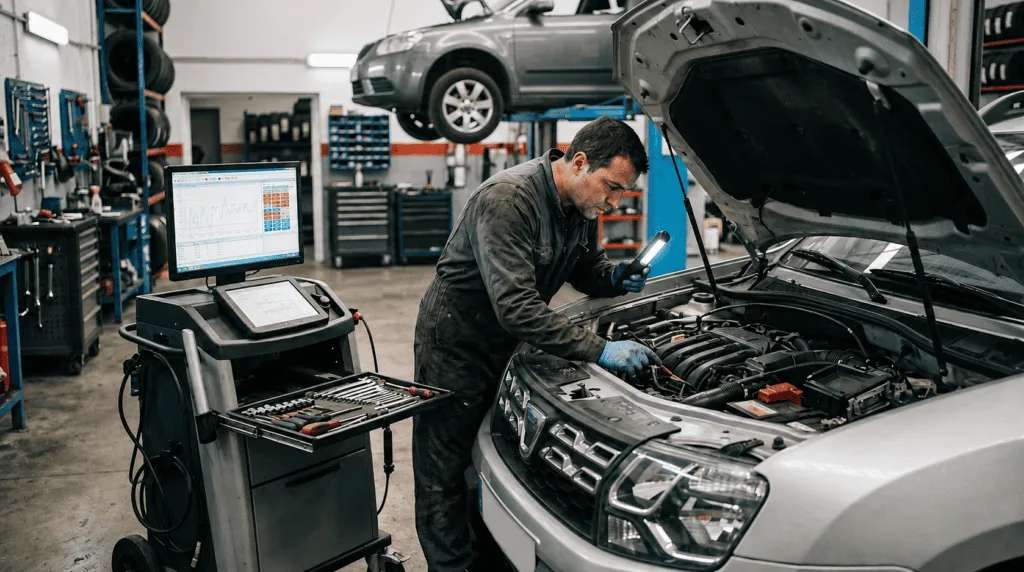 problemas caja automática Dacia Duster transmisión en taller