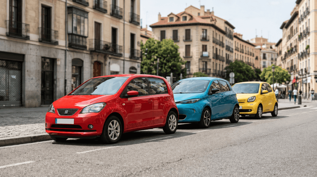 Aygo C1 107 cuál comprar coches urbanos aparcados