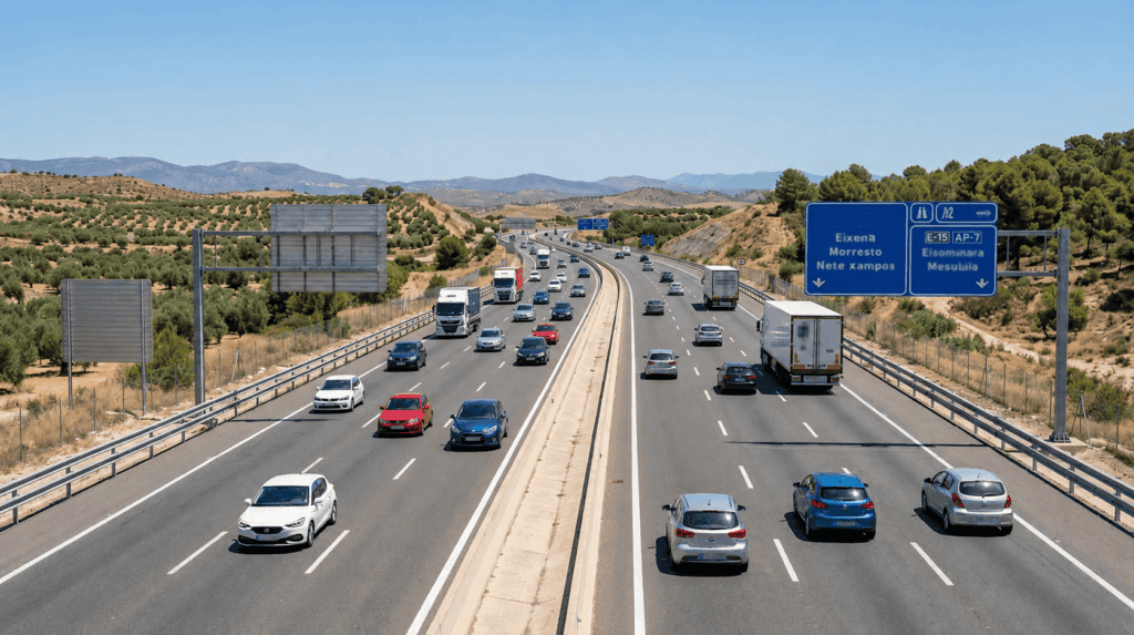 Tráfico en autopista durante la Operación Verano DGT 2026