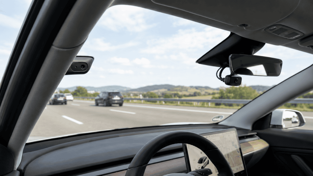 Cámara que vigila al conductor: sensor en el interior del coche