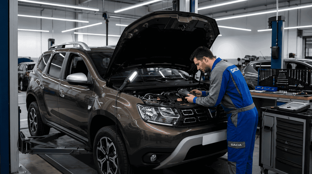 Mantenimiento Dacia Duster: revisión de motor en taller