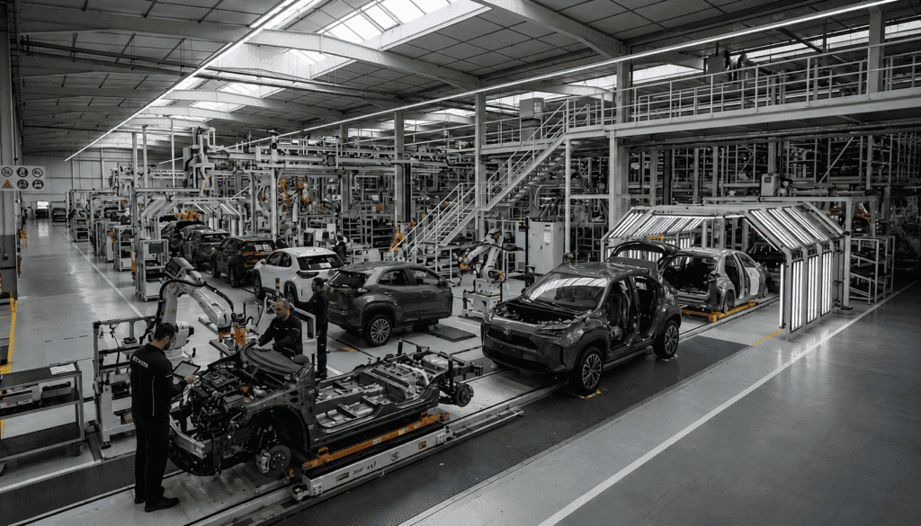 Volkswagen reduce su gama de modelos: línea de producción