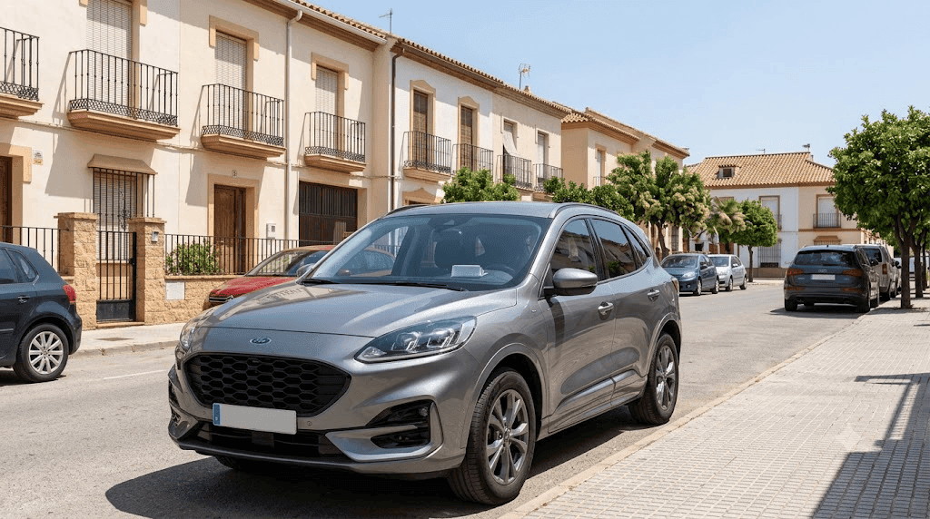 Cuánto cuesta mantener un Ford Kuga al año: SUV aparcado en la calle