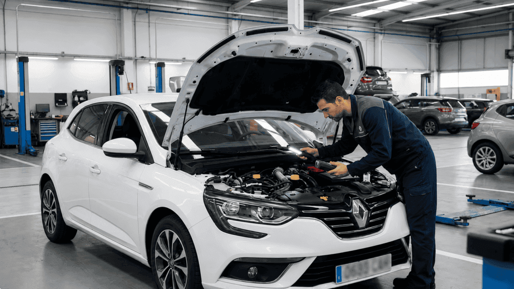 Mantenimiento Renault Megane: revisión de motor en taller