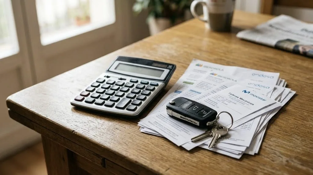cuánto cuesta mantener un coche al mes, calculadora y facturas de gastos