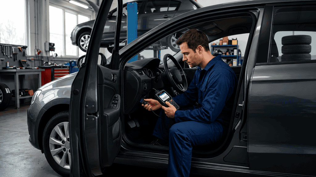 síntomas de la sonda lambda en el sistema de escape de un coche