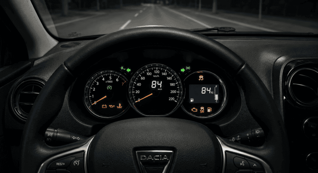 testigos Dacia Duster en el cuadro de instrumentos