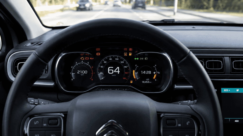 testigos Citroën C3 en el cuadro de instrumentos