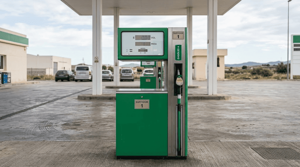 rebaja del gasóleo en septiembre en un surtidor