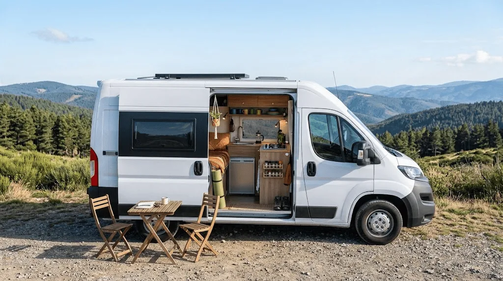 Seguro para una furgoneta camperizada aparcada en la naturaleza