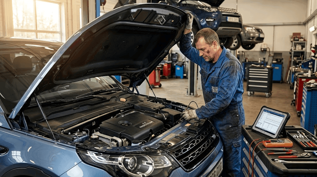 fallos motor Ingenium Discovery Sport en el compartimento motor