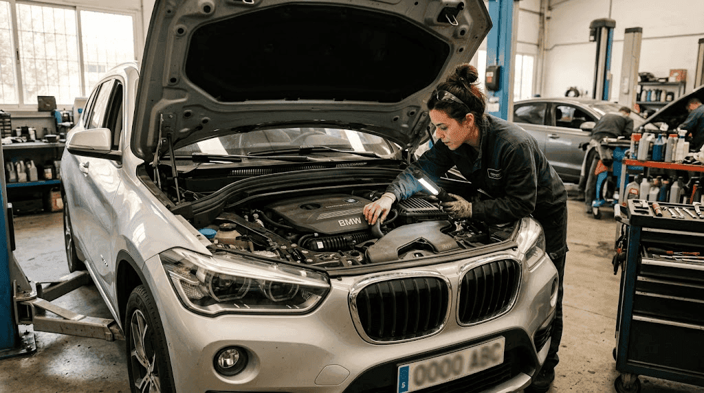 fallo bomba de agua BMW X1 en el motor