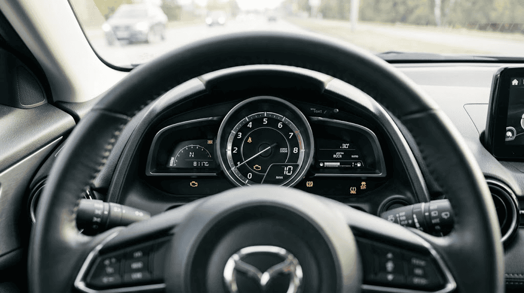 Testigos Mazda CX-3 encendidos en el cuadro de instrumentos del SUV
