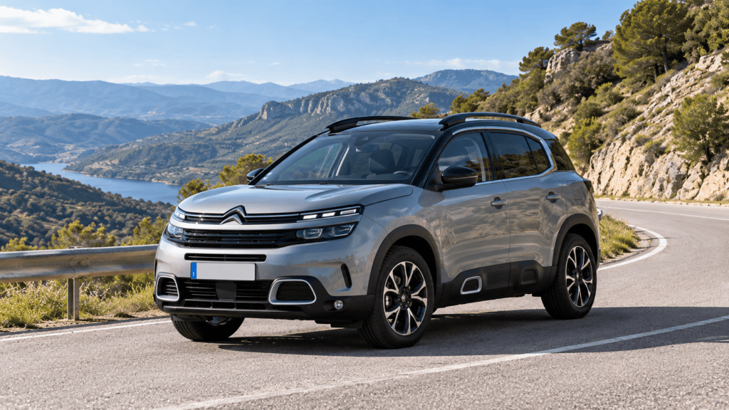 Citroën C5 Aircross en una carretera de montaña: guía de testigos citroen c5 aircross