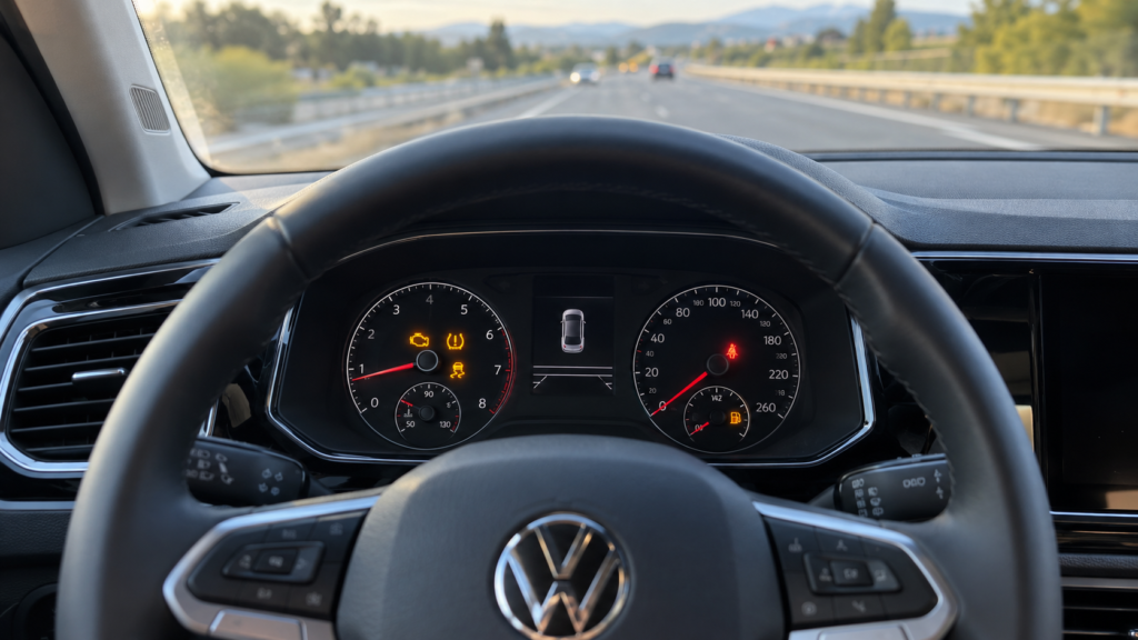 Testigos Volkswagen T-Cross encendidos en el cuadro de instrumentos