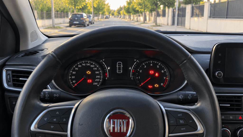Testigos Fiat Tipo encendidos en el cuadro de instrumentos