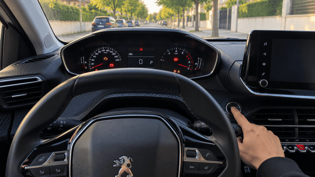 Peugeot 208 no arranca con el cuadro de instrumentos encendido